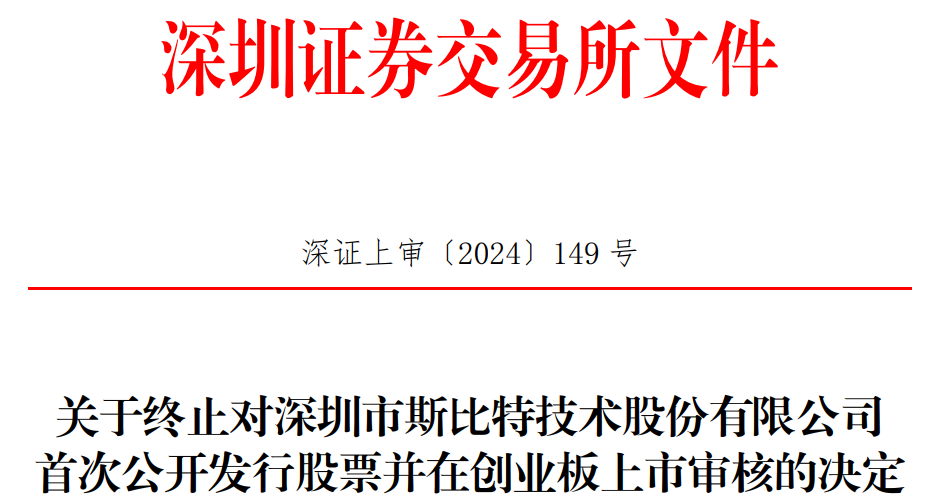 斯比特终止创业板IPO 原拟募资6.4亿元 第 1 张