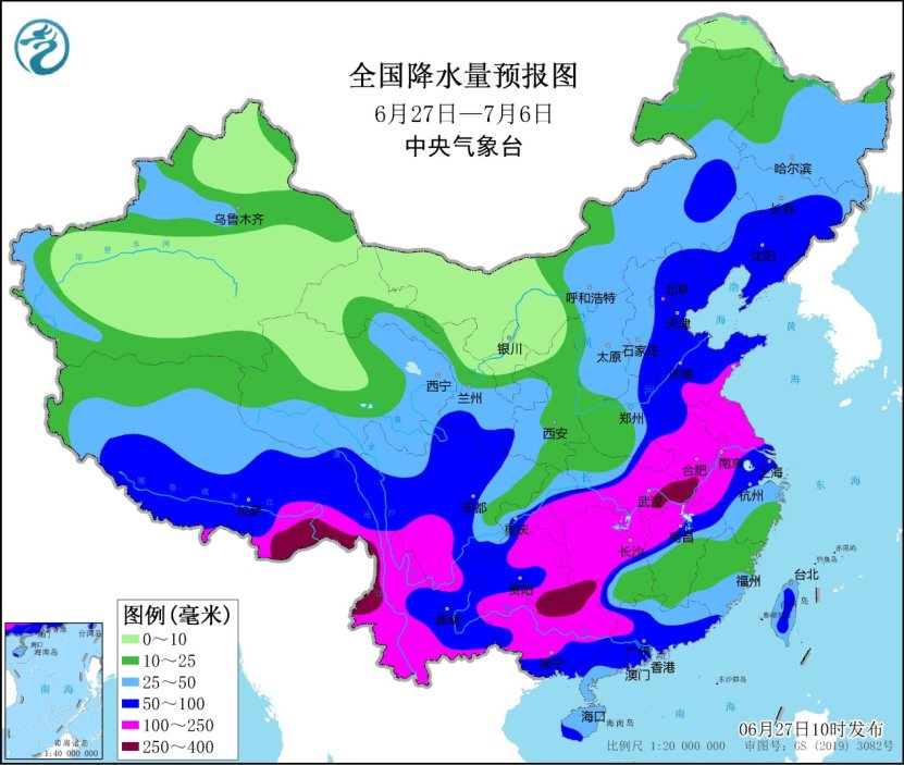 中央气象台：7月3日之前长江中下游强降雨持续