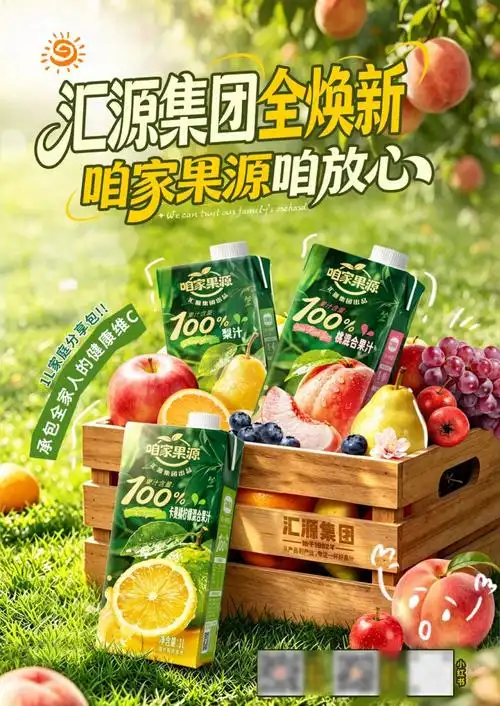 汇源集团与"汇源"品牌切割，启用新品牌"咱家果源"